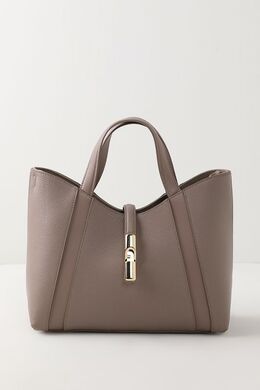Furla: Бежевая сумка 