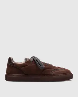 Brunello Cucinelli: Коричневі кеди 