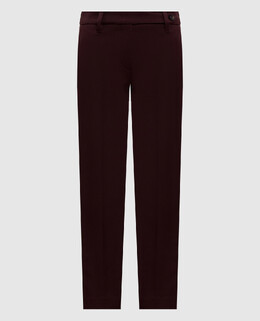 Brunello Cucinelli: Бордовые брюки 