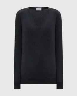 Brunello Cucinelli: Серый свитер 