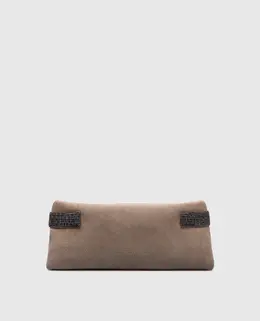 Brunello Cucinelli: Бежевый клатч 