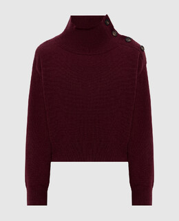 Brunello Cucinelli: Бордовый свитер 