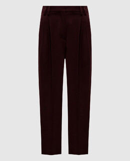 Brunello Cucinelli: Бордовые брюки 