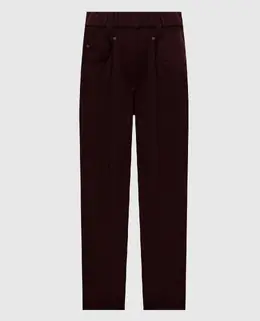 Brunello Cucinelli: Бордовые брюки 