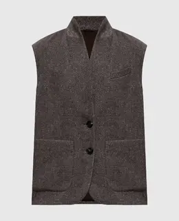 Brunello Cucinelli: Коричневі жилети 