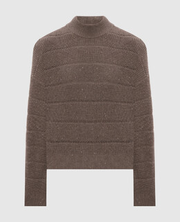Brunello Cucinelli: Коричневый свитер 