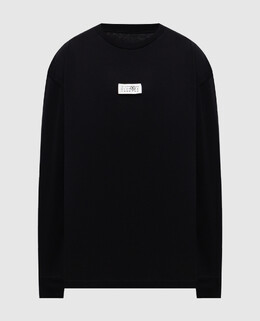 Maison Margiela MM6: Чорні футболки 