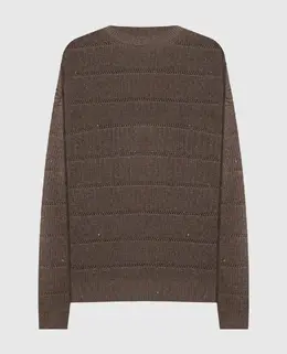 Brunello Cucinelli: Коричневый свитер 