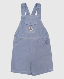 Moncler ENFANT: Голубой комбинезон 