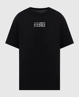 Maison Margiela MM6: Чорні футболки 