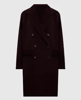 Brunello Cucinelli: Бордовое пальто 