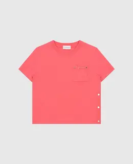 Moncler ENFANT: Рожеві футболки 