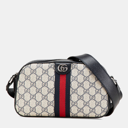 Gucci: Бежевая сумка  GG Supreme