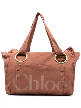 Chloé: Розовая сумка-шоппер 