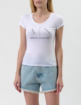 ARMANI EXCHANGE: Белая футболка 