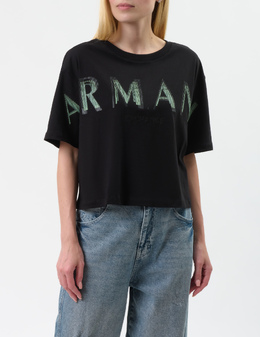 ARMANI EXCHANGE: Чёрная футболка 