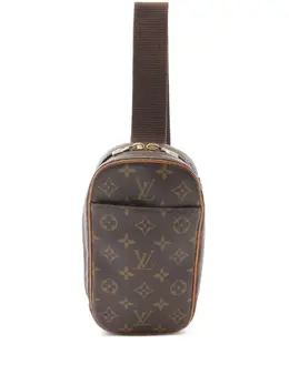 Louis Vuitton Pre-Owned: Коричневая поясная сумка 
