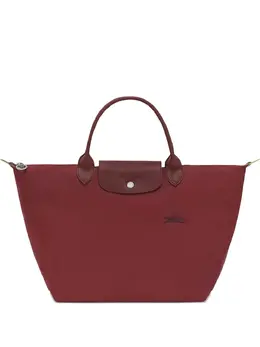 Longchamp: Бордовая сумка-шоппер  Le Pliage