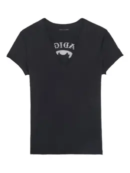 Zadig&Voltaire: Футболка с v-образным вырезом 