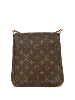 Louis Vuitton Pre-Owned: Коричневая сумка через плечо 