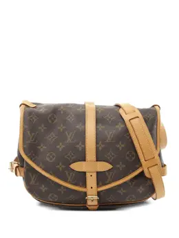 Louis Vuitton Pre-Owned: Коричневая сумка через плечо 