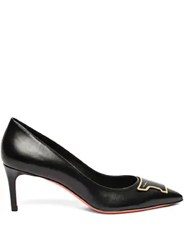 Santoni: Чёрные туфли 