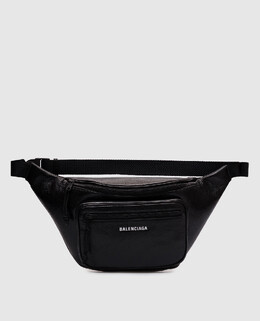 Balenciaga: Чорні поясні сумки  Explorer