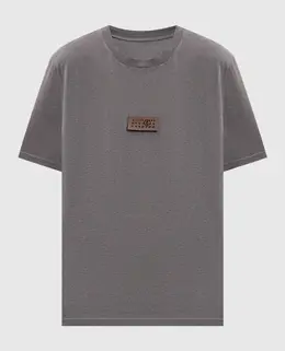 Maison Margiela MM6: Сірі футболки 