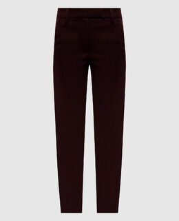 Brunello Cucinelli: Бордовые брюки 