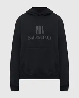 Balenciaga: Синяя толстовка  BB