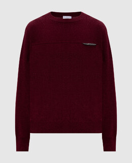 Brunello Cucinelli: Бордовый свитер 
