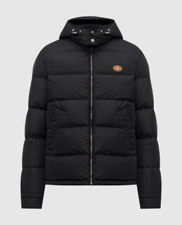 Valentino: Чорні пуховики  VLogo Signature