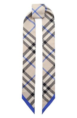 Burberry: Голубой шарф 