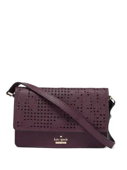 Kate Spade: Бордовая сумка через плечо 