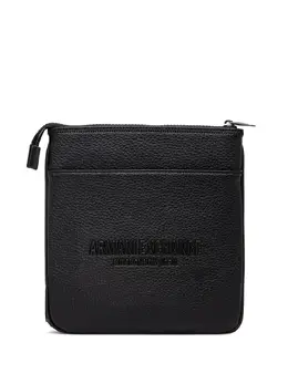 Armani Exchange: Чёрная сумка через плечо 