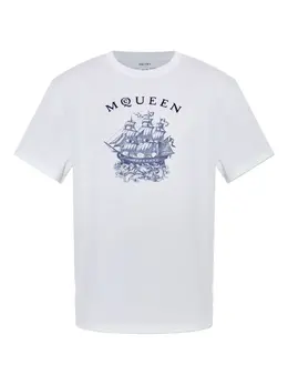 Alexander McQueen: Футболка с принтом 