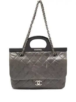 CHANEL Pre-Owned: Серая сумка 