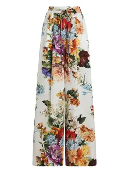 Dolce & Gabbana: Брюки с растительным принтом 