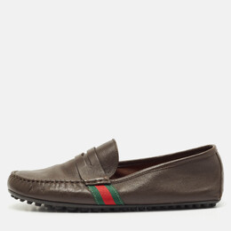 Gucci: Тёмные мокасины  Web