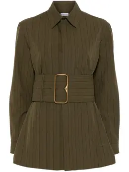 Burberry: Зелёная рубашка 