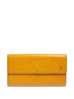 Louis Vuitton Pre-Owned: Жёлтый кошелёк 