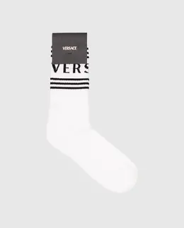 Versace: Білі шкарпетки 