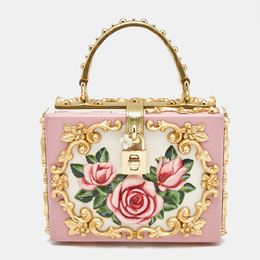 Dolce & Gabbana: Розовая сумка на руку  Dolce Box