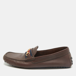 Gucci: Тёмные мокасины  Horsebit