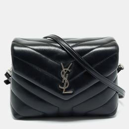 Saint Laurent Paris: Чёрная сумка через плечо  Loulou
