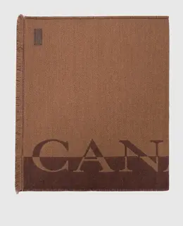 Canali: Коричневый шарф 