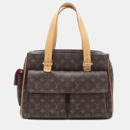 Louis Vuitton: Коричневая сумка-шоппер  Multipli Cite