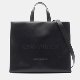 Louis Vuitton: Чёрная сумка-шоппер 