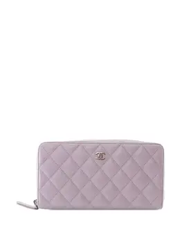 CHANEL Pre-Owned: Фиолетовый кошелёк 