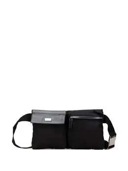 Gucci Pre-Owned: Чёрная поясная сумка 